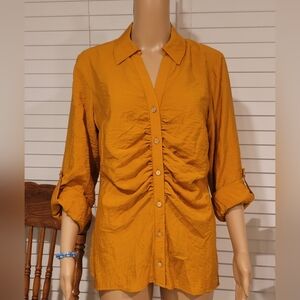 MICHAEL Michael Kors Mustard Button-Down Shirt